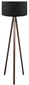 Φωτιστικό δαπέδου PWL-1059 Ε27 καρυδί-μαύρο Φ38x140εκ 38x38x140 εκ.