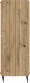 vidaXL Πλαϊνό γραφείο Artisan Δρυς 34,5 x 33 x 92 εκ.