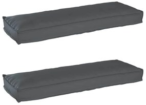 vidaXL Σετ Μαξιλαριών Πάγου 2 pcs Ανθρακί 120 x 40 x 8 εκ