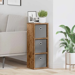vidaXL Πλαϊνό γραφείο Παλιό ξύλο 25,5 x 22 x 69,5 εκ