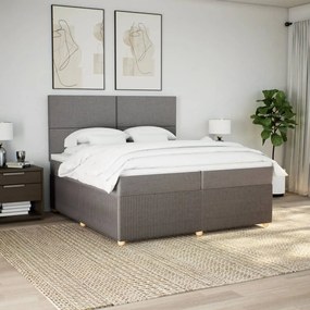 ΚΡΕΒΑΤΙ BOXSPRING ΜΕ ΣΤΡΩΜΑ TAUPE 200X200 ΕΚ. ΥΦΑΣΜΑΤΙΝΟ 3292160