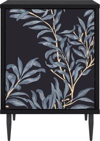 vidaXL Κομοδίνο DOKKUM 2 τμχ. Μαύρη Δρυς 36 x 33 x 51 εκ.