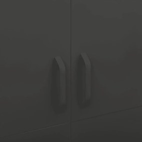 vidaXL Ντουλάπα Ανθρακί 90 x 50 x 180 εκ. από Ατσάλι