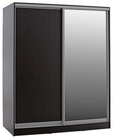 ΝΤΟΥΛΑΠΑ ΣΥΡΟΜΕΝΗ ADLER ΜΕΛΑΜΙΝΗΣ WENGE ΜΕ ΚΑΘΡΕΠΤΗ HM2437.02 180X60X210Υεκ.