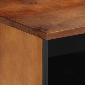 vidaXL Κομοδίνο καφέ μελί 40 x 33 x 46 εκ. Μασίφ ξύλο μάνγκο