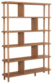 Βιβλιοθήκη Meta 688DRA1203 120x28x168,5cm Pine