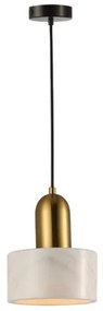 Κρεμαστό Φωτιστικό Οροφής Μάρμαρο Marble H140 Φ15 Viokef-4266100-Λευκό 4266100