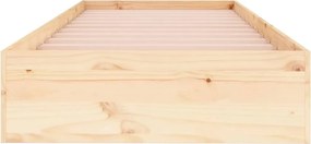 vidaXL Πλαίσιο Κρεβατιού 75 x 190 εκ. από Μασίφ Ξύλο Small Single