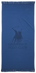Πετσέτα Θαλάσσης Βαμβακερή 80x170εκ. Essential 3779 Μπλε Σκούρο Greenwich Polo Club