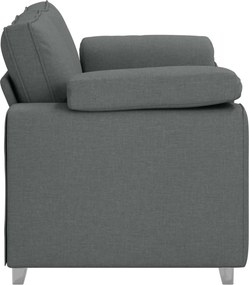 vidaXL Διθέσιος καναπές Σκούρο Γκρι 160 cm ύφασμα