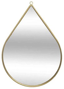 Καθρέπτης Τοίχου Drop 07.169334 21x29cm Gold Metal