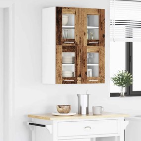 vidaXL Κρεμαστό ντουλάπι 2 pcs Παλιό ξύλο Επεξεργασμένο Ξύλο