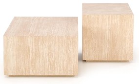 Uni 2 Τραπεζακι Σαλονιου Γκρι Μαρμαρο 120x60x45