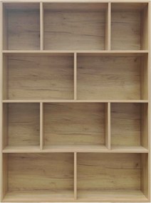 Βιβλιοθήκη Evergin pakoworld mdf σε oak απόχρωση 100x30x135εκ