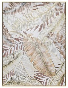 Πίνακας σε Καμβά FL247423 Fylliana με Πλαστικό Πλαίσιο σε Χρυσό και Λευκό 60x4x80εκ.