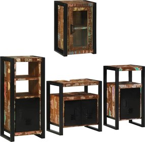 vidaXL Σετ Επίπλων Μπάνιου 4 τμχ. Πολύχρωμο 55 x 35 x 60 εκ.