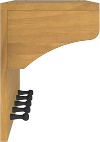 vidaXL Επίτοιχη κρεμάστρα παλτών SANDNES 87x30x42 εκ. Πεύκο μασίφ ξύλο