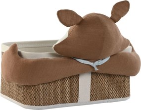 Σετ Καλαθιών Home ESPRIT Μπλε Καφέ 43 x 33 x 32,5 cm 2 Τεμάχια
