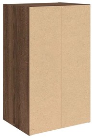 Βιβλιοθήκη Καφέ Δρυς 31x24x52 εκ. από Επεξεργασμένο Ξύλο - Καφέ