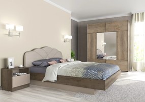 Σετ Κρεβατοκάμαρας ξύλινο CORONA 160x200 DIOMMI 40-030 DIOMMI-40-030