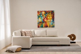 Corner Sofa-Bed Aly Arzilla Right - Cream Cream