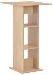 vidaXL Τραπέζι Μπαρ Χρώμα Δρυός 60 x 60 x 110 εκ.