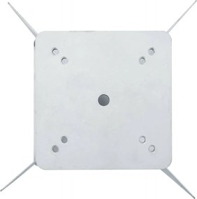 vidaXL Βάση Ομπρέλας Εδάφους Ασημί 27,5x27,5x45 εκ. από Χάλυβα