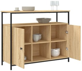 vidaXL Ντουλάπι Sonoma δρυς 100x35x80 εκ. Επεξεργασμένο Ξύλο