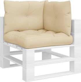 vidaXL Μαξιλάρια Παλέτας 3 τεμ. Μαύρα Υφασμάτινα