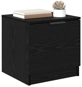 vidaXL Ντουλάπι κρεβατιού 2 pcs Μαύρη δρυς 40 x 39 x 40 εκ.