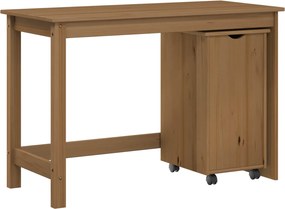 vidaXL Σετ Γραφείου και Ντουλάπας MOSS 2 τμχ. Μέλι Καφέ