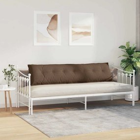 vidaXL Μαξιλάρι Πλάτης Καφέ 200 x 19 x 50 εκ ύφασμα