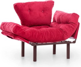 Πολυθρόνα Nitta - Χρώμα Maroon - 95x70x85εκ