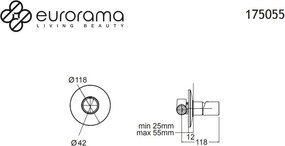 Eurorama Res Pro 34376 Black Matt - Μικτης εντοιχισμου 3 εξοδων