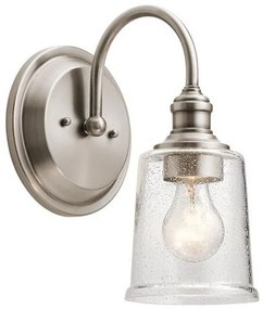 Απλίκα Φωτιστικό Τοίχου 1xE27 Waverly Elstead Lighting KL-WAVERLY1-CLP Γκρι