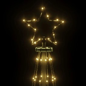 vidaXL Χριστουγεννιάτικο Δέντρο με Ακίδα 310 LED Θερμό Λευκό 300 εκ.