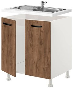 Floor cabinet Sink Emma 80 cm Καφέ