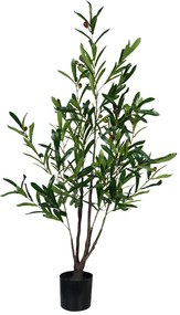 Διακοσμητικό φυτό Olive tree σε γλάστρα Inart πράσινο pp Υ120εκ
