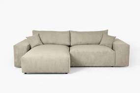 Γωνιακός καναπές VOLTA, ανοιχτό γκρί, 298x175x80cm-Αριστερή γωνία-LET1333