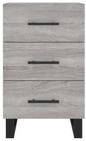 vidaXL Κομοδίνο Γκρι Sonoma 40 x 40 x 66 εκ. από Επεξεργασμένο Ξύλο