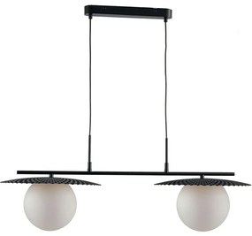 Φωτιστικό Οροφής - Ράγα Chaplin I-CHAPLIN-S2 NER 2xE27 Led 97x146,2cm Black Luce Ambiente Design Metal, Glass