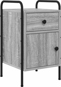 vidaXL Κομοδίνο 2 τμχ. Γκρι Sonoma 35 x 36,5 x 61 εκ