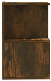 vidaXL Κομοδίνα 2 Τεμ. Καπνιστή Δρυς 35x35x55 εκ. από Επεξεργ. Ξύλο