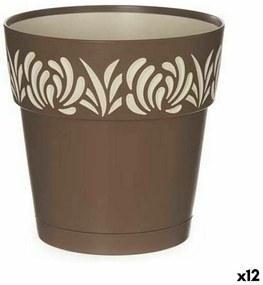 Αυτοποτιστικη Γλάστρα Stefanplast Gaia Καφέ Πλαστική ύλη 15 x 15 x 15 cm (12 Μονάδες)