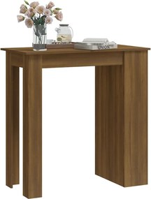 vidaXL Τραπέζι Μπαρ με Ράφια Sonoma Δρυς 102x50x103,5 εκ. Επεξ. Ξύλο