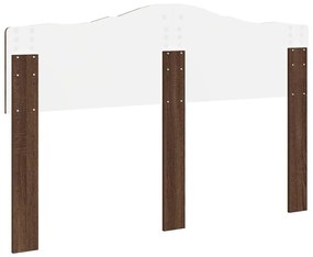 vidaXL Κεφαλάρι με κεφαλάρι Καφέ δρυς 160 cm Επεξεργασμένο ξύλο