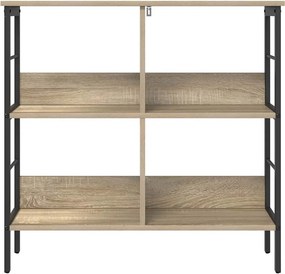 vidaXL Ράφι Βιβλίων 4 επιπέδων 82 x 32 x 79 εκ. Επεξεργασμένο Ξύλο