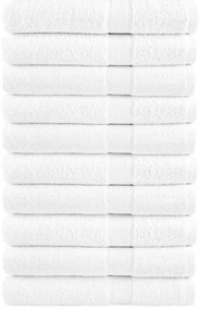 vidaXL Πετσέτες Σάουνας Premium SOLUND 10 τεμ. Λευκό 80x200 εκ. 600 γρ./μ²