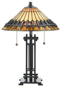 Επιτραπέζιο Φωτιστικό 2xE27  Μπρονζέ Tiffany  Chastain QZ-CHASTAIN-TL Elstead Lighting-QZ-CHASTAIN-TL-Μπρονζέ QZ-CHASTAIN-TL