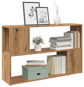 Βιβλιοθήκη Αρτισιανή Δρυς 100x24x63 εκ. Επεξεργ. Ξύλο